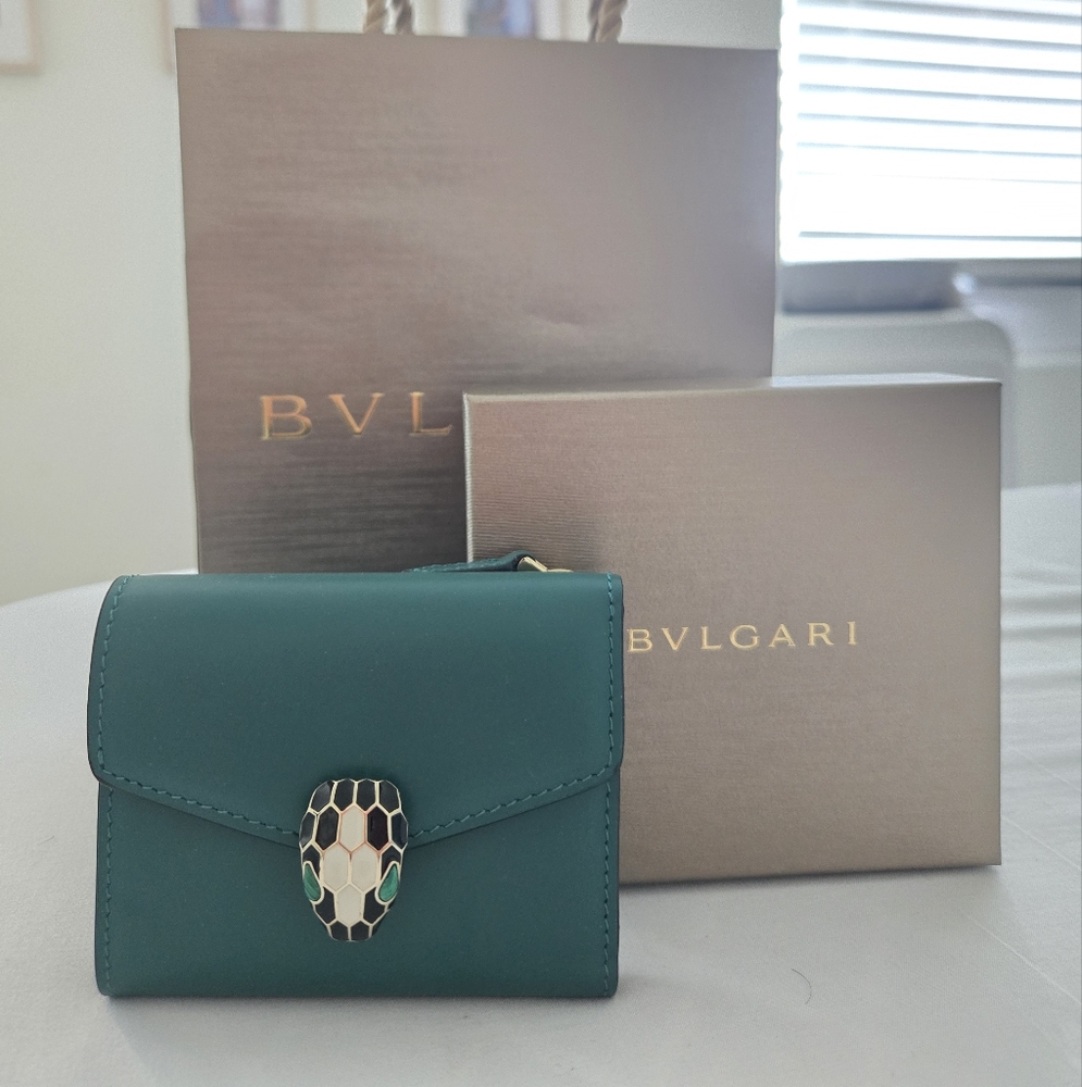 Bvlgari Serpenti Forever Trifold Wallet